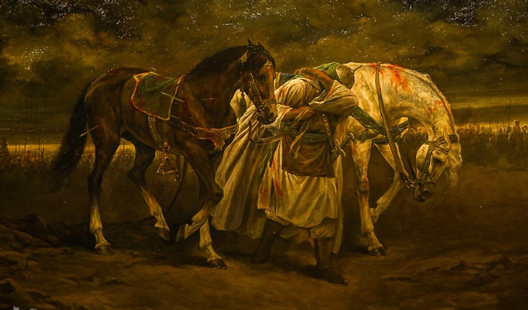 معرض اللوحات الفنیه حول الأحداث الدینیه فی طهران